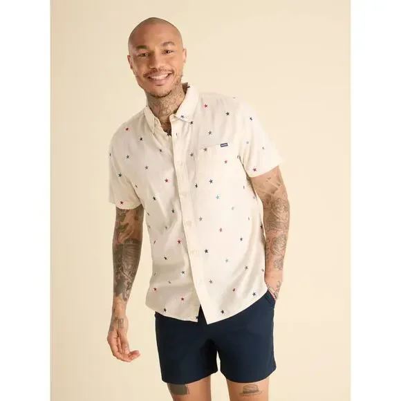 NWT Chubbies The All Stars No Stripes Shirt in Off White size XXL - Picture 1 of 7